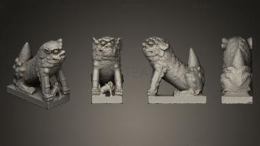 3D model Lion Statue 011 F (STL)